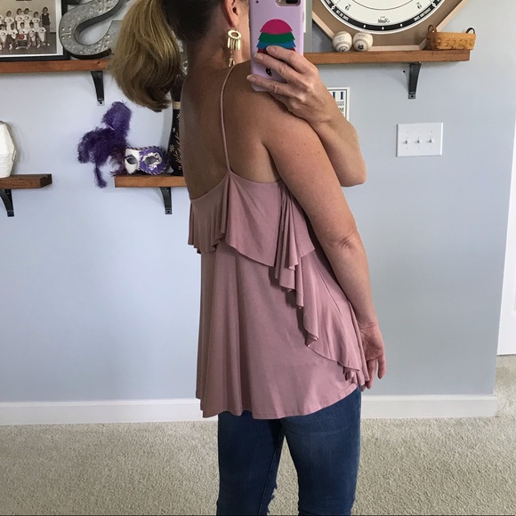 Pink Sleeveless, Ruffle Top - Picture 6 of 6